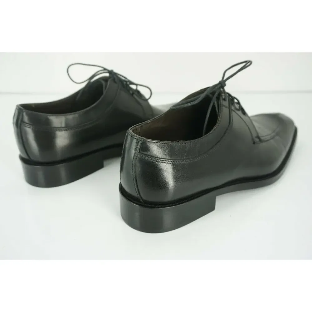 To Boot New York Black Leather Damon Apron Toe Oxford Derby SZ 8.5 NIB $375